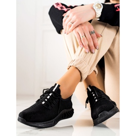 TRENDI Lagane crne sportske cipele crna 1