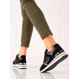 TRENDI Crne tenisice na platformi crna 2