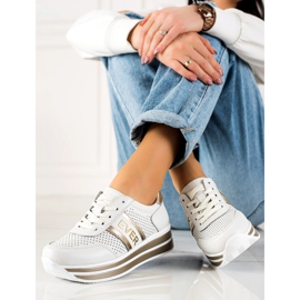 Filippo Kožne sportske cipele bijela 1