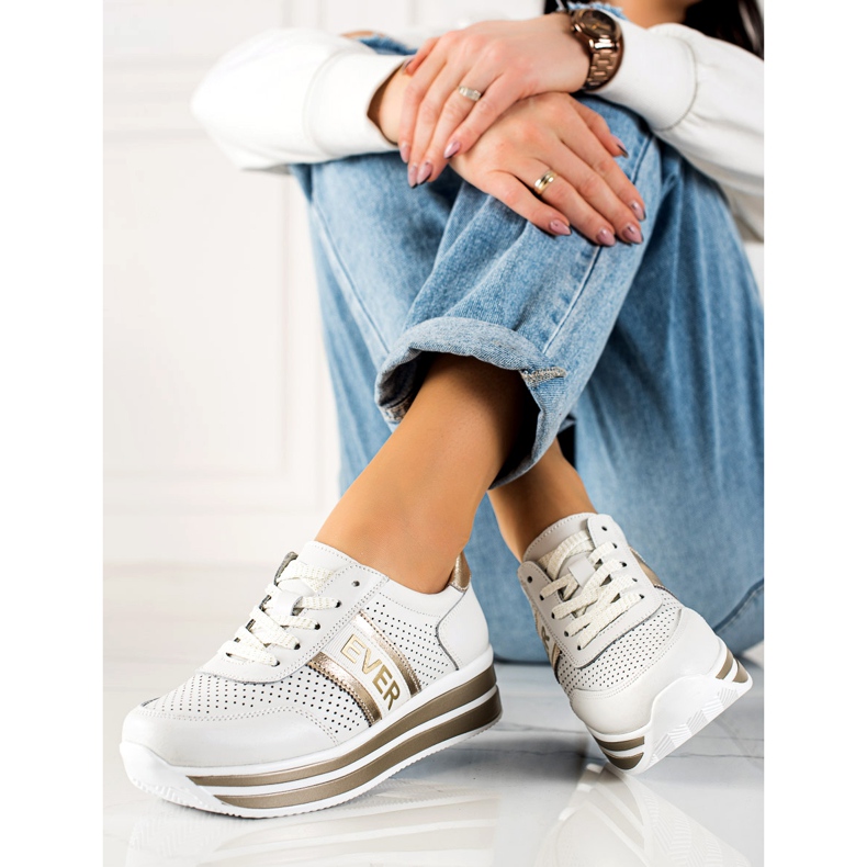 Filippo Kožne sportske cipele bijela 1