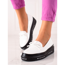 Lagane mokasine na platformi VINCEZA bijela 1