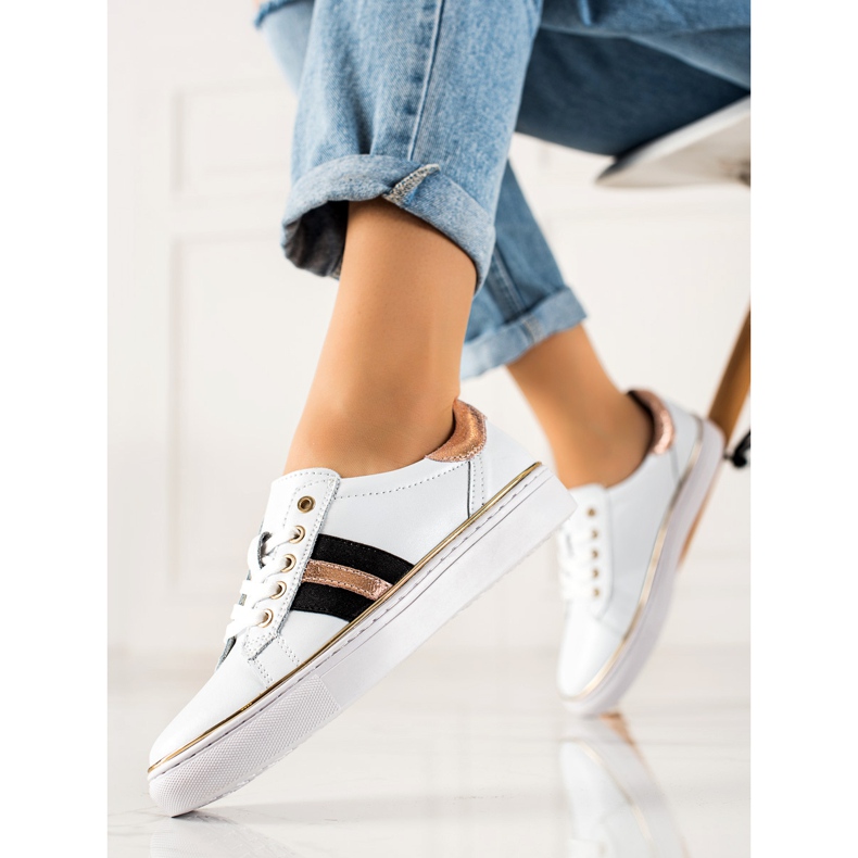 Sportske tenisice od VINCEZA kože bijela 1