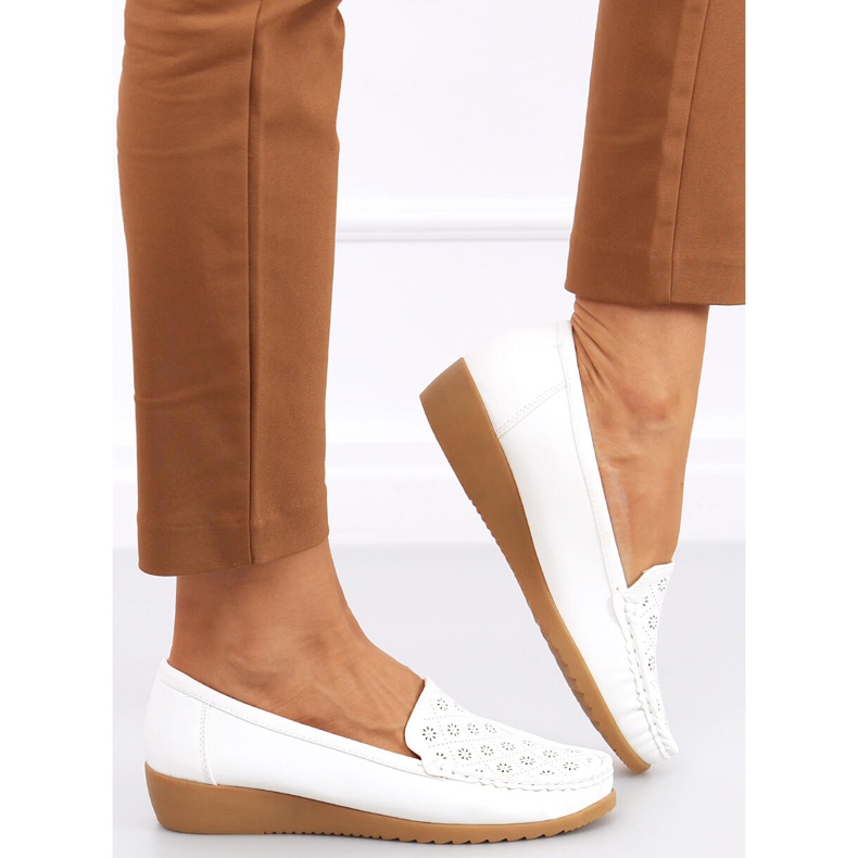 Cukki Bijele otvorene mokasinke za žene bijela 2