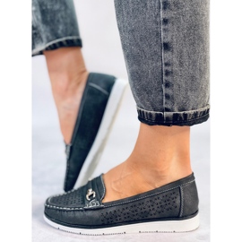 Senda Crne ženske mokasinke crno 2