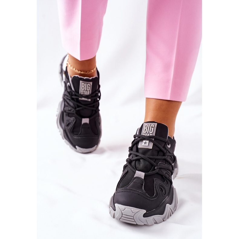 Ženske sportske cipele Memory Foam Big Star II274089 Crna crno 2