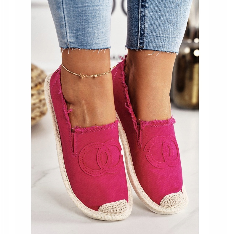 PS1 Klasične ženske espadrile Fuchsia Flaure ružičasta 2