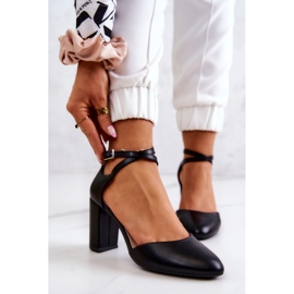 Pumpe s kopčom Sergio Leone SK851 crne crna 1