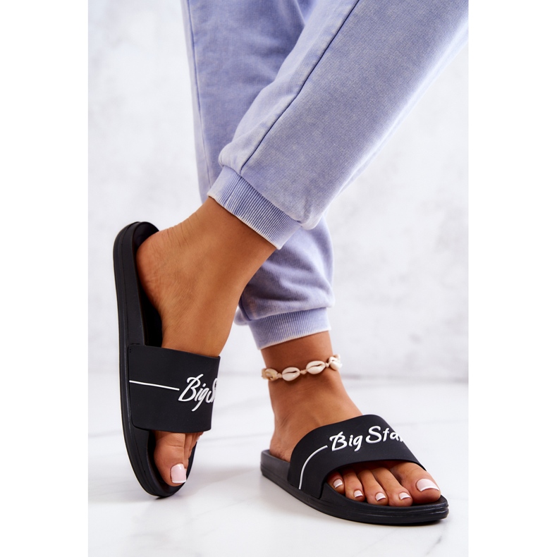 Klasične gumene papuče Big Star JJ274A300 crne crno 2