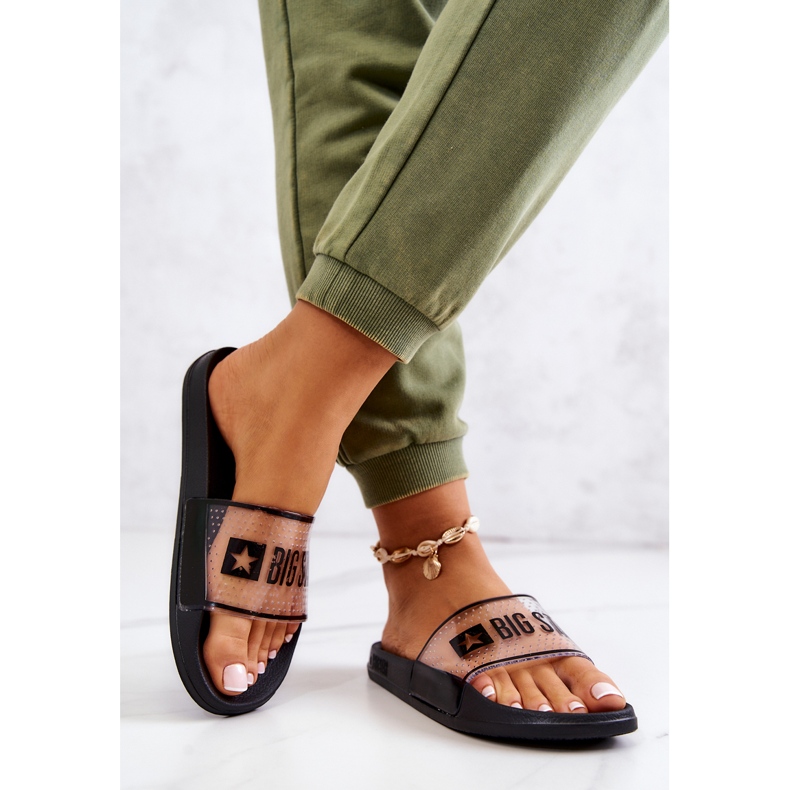 Ženske papuče Big Star JJ274639 crne crna 2