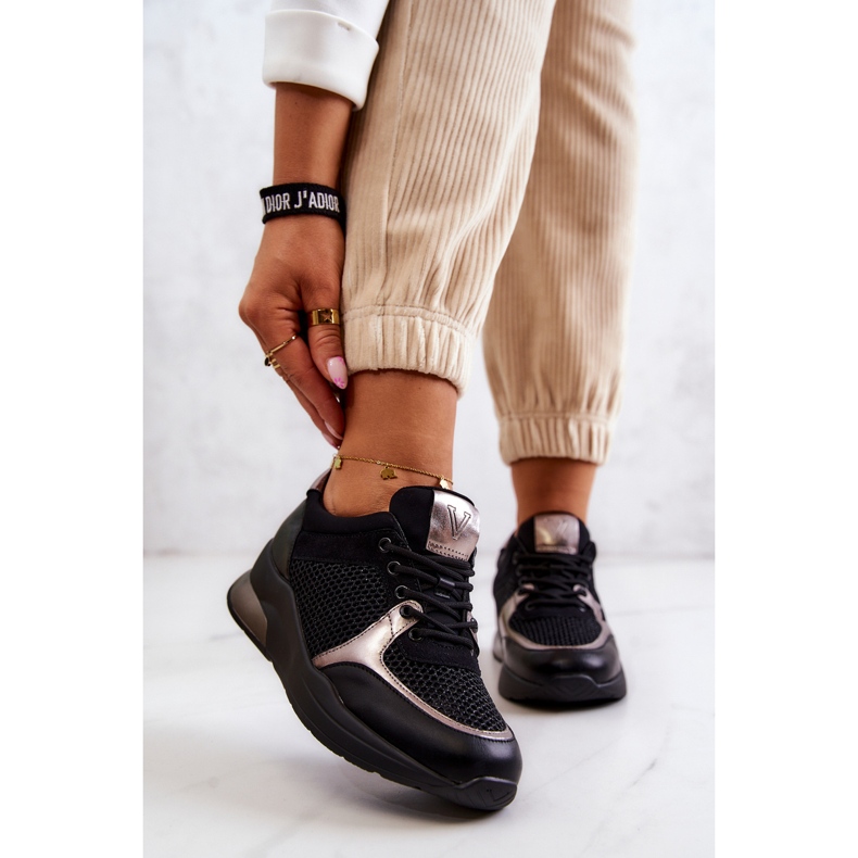 Vinceza Modne sportske cipele ženske tenisice crne Danielle crna 2