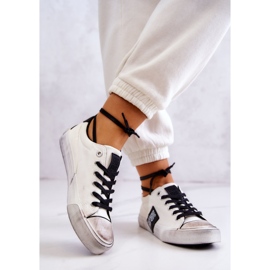 Ženske tenisice Big Star JJ274350 Bijelo-crne tenisice bijela crno 2