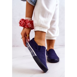 Ženske slip-on tenisice Big Star HH274011 Mornarsko plava 1