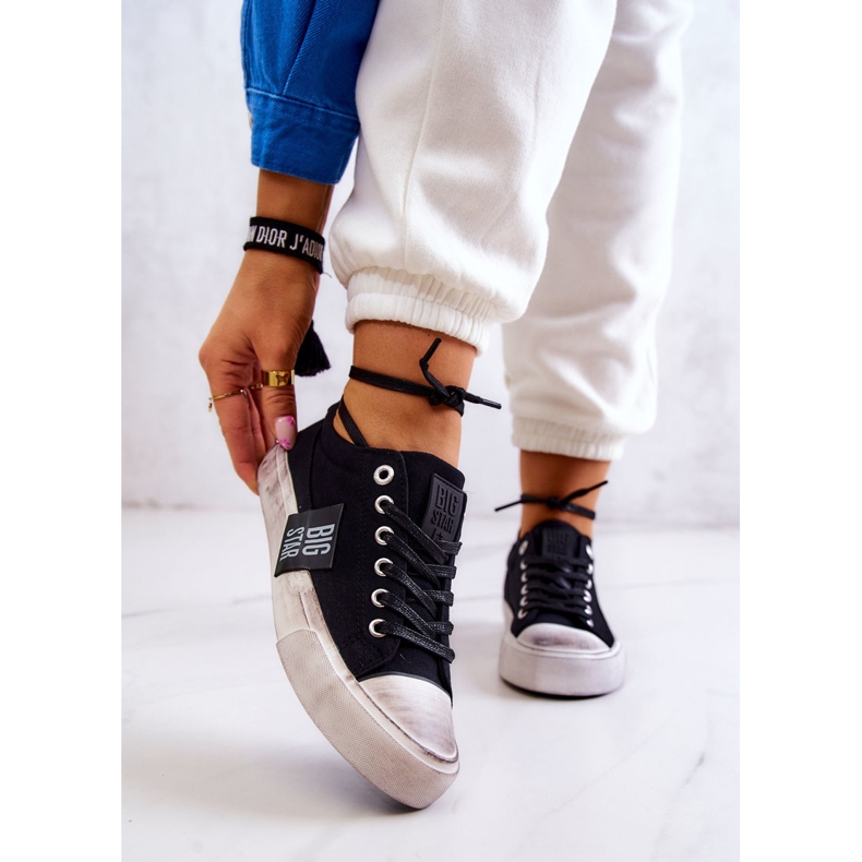 Ženske tenisice Tenisice Big Star JJ274354 crno-bijele bijela 1