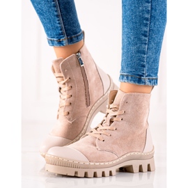 S. BARSKI Suede Trappers S.BARSKI bež 1