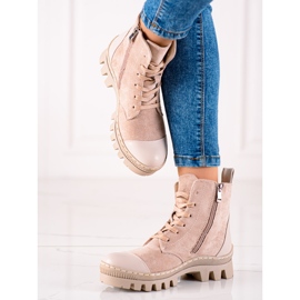 S. BARSKI Suede Trappers S.BARSKI bež 2