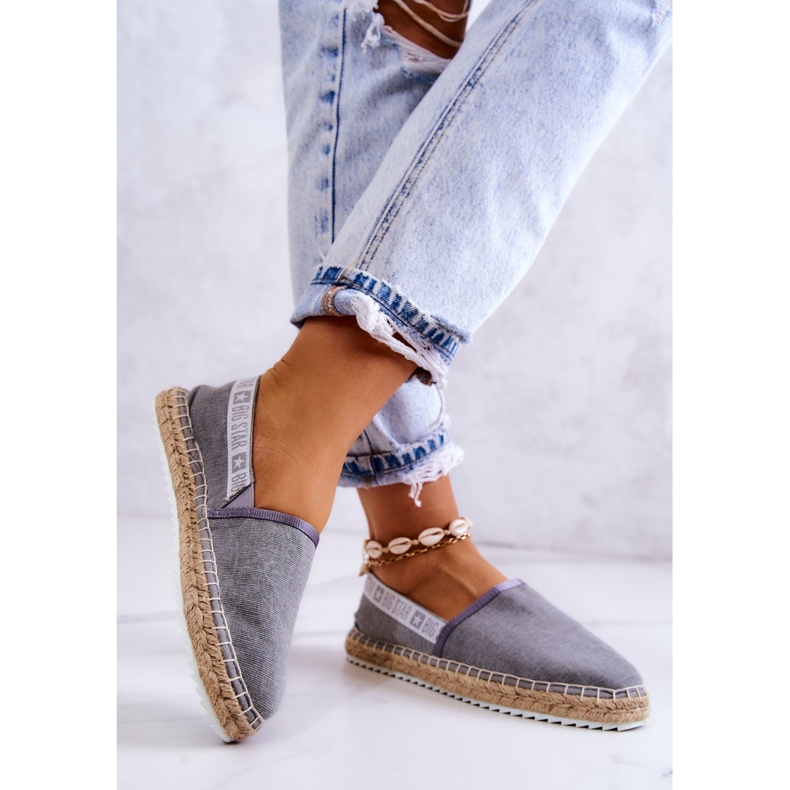 Slip-on espadrile Big Star JJ274876 Siva 2