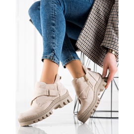 S. BARSKI S.BARSKI Čičak čizme bež 1