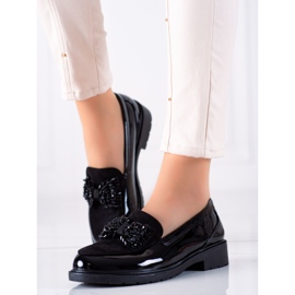 S. BARSKI Cipele s ukrasnom mašnom S.BARSKI crno 1