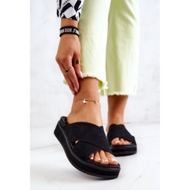 Ženske papuče Big Star JJ274721 crne crno 1