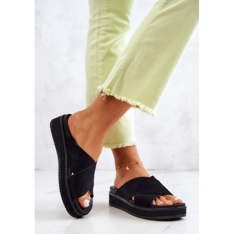 Ženske papuče Big Star JJ274721 crne crna 2