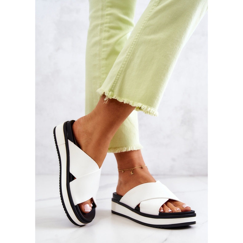 Ženske papuče Big Star JJ274723 Bijele bijela 2