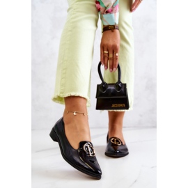 Ženske lakirane loferice Lordsy Nicole 2712/035 crne crna 1