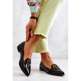 Ženske lakirane loferice Lordsy Nicole 2712/035 crne crno 2