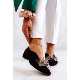 PA2 Elegantne antilop cipele s crnim McQueen ukrasom crno 1