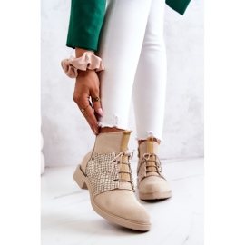 Lemar Ženske antilop gležnjače sa zmijskim uzorkom svijetlobež Sonroe 1