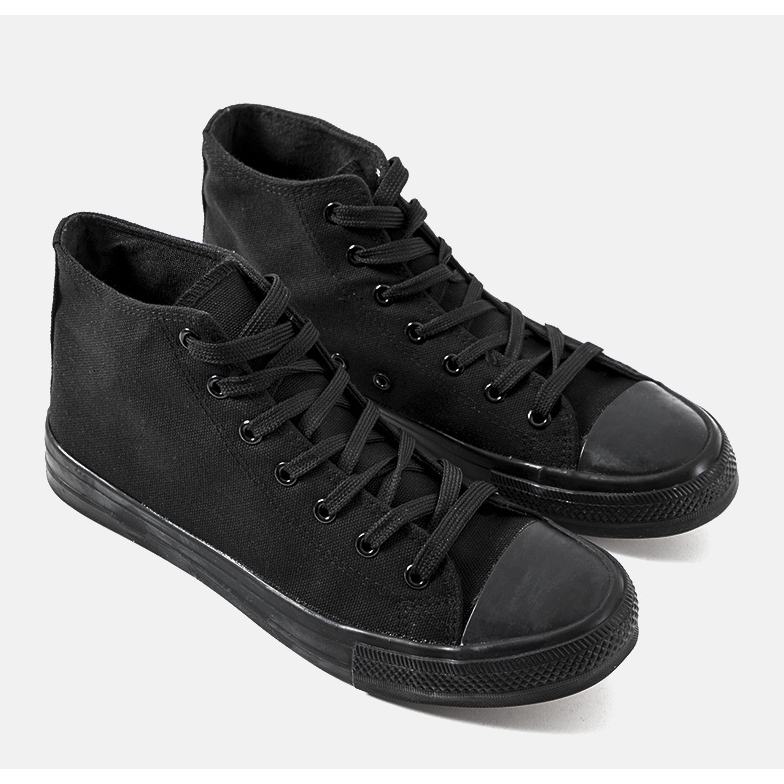 Crne Paus tenisice za gležnjeve crno 1