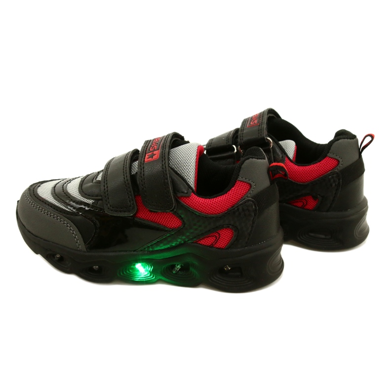 ADI Sports Shoes LED Glowing Velcro News 22DZ32-4836 Siva crna 5