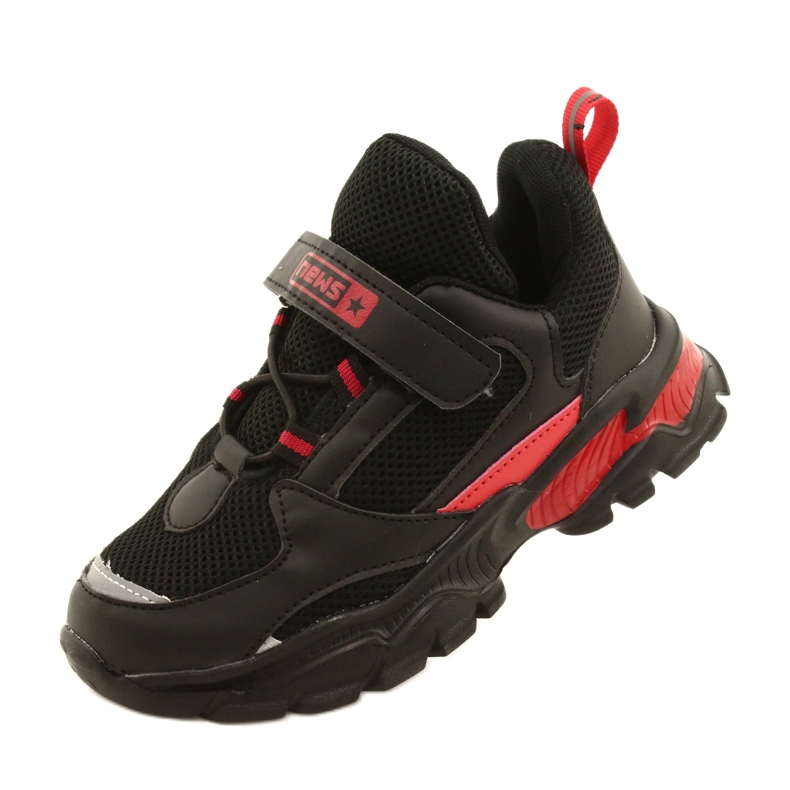 NEWS Sports Boys 'VERTCRO VIJESTI 22DZ32-4932 Czarne-Czerwone crna 4