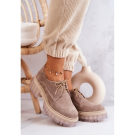 Modne antilop mokasine bež Lauriss 2