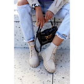 Lewski Shoes Antilop čizme na platformi Lewski cipele 3177 Svijetlo bež 1