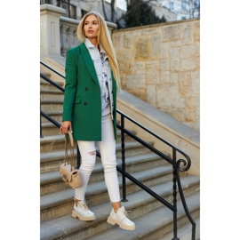 Cipele na masivnom potplatu Nicole 2701/004 bijele i zlatne bež bijela zlatna 1