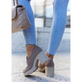 Lemar Elegantne cipele na stupu s bež Harmell ukrasom 2