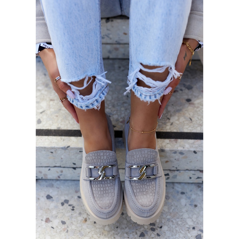 La.Fi Modne antilop mokasinke svijetlosive Rayhan siva 1