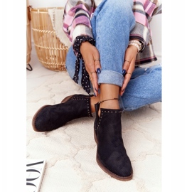 PS1 Crne pametne čizme s izrezima s izrezima crna 3