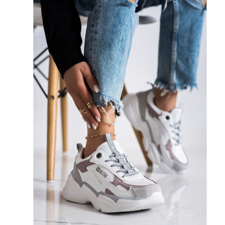 Ženske tenisice Big Star HH274255 bež bijela 3