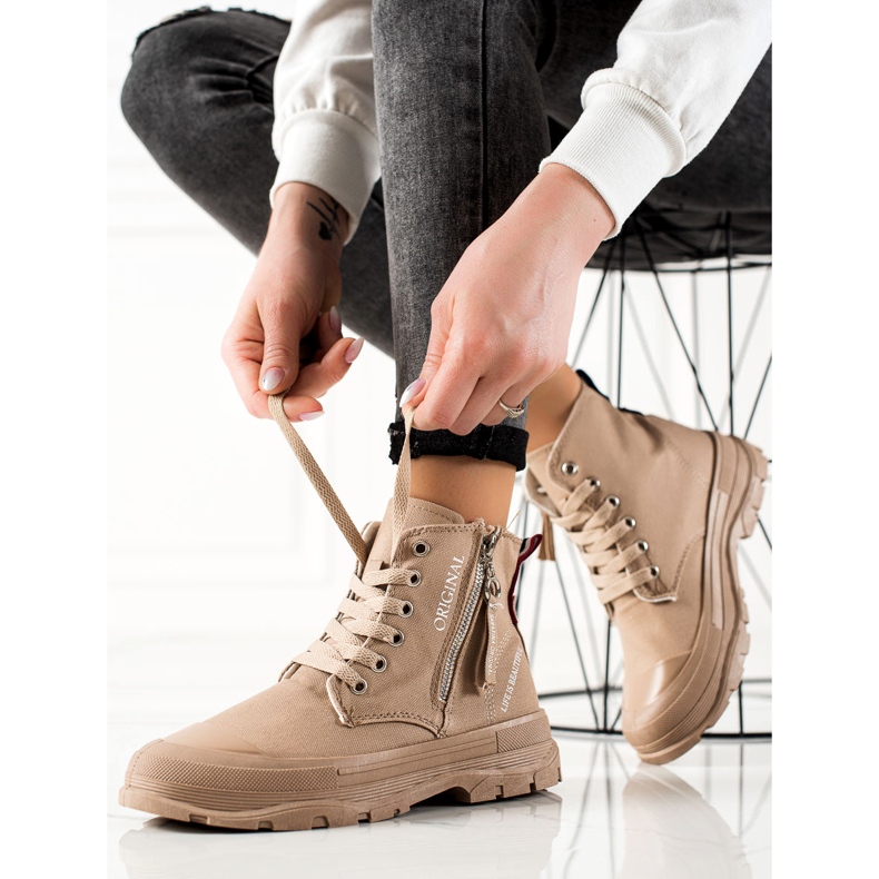 Sabatina Tenisice s patentnim zatvaračem bež 1