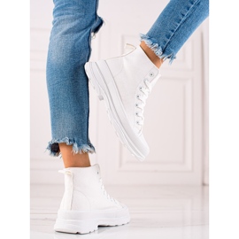 TRENDI Bijele visoke tenisice bijela 1