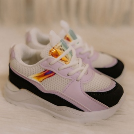 Dječje sportske cipele Tenisice Crno-ljubičaste Game Time bijela crna ljubičasta 2