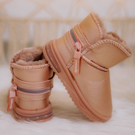 PA1 Dječje čizme za snijeg Pink Frosty ružičasta ružičasta 2