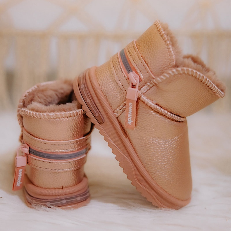 PA1 Dječje čizme za snijeg Pink Frosty ružičasta ružičasta 2