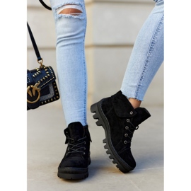 S.Barski Antilop čizme zavezane crne Dalles crno 2