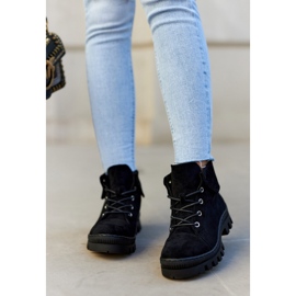 S.Barski Antilop čizme zavezane crne Dalles crna 1