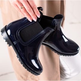 TRENDI Lakirane tamnoplave čizme za kišu tamnoplava 1