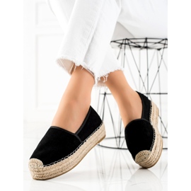 Bestelle Crne espadrile na platformi crno 1