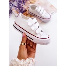 Dječje tenisice s bijelim Bernie čičkom bijela 1