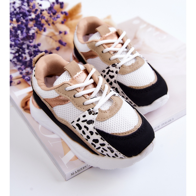 FR1 Dječje sportske cipele Tenisice bijele i crne Kizzie bijela 2